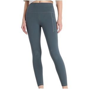 New Balance - Sleek Pocket High Rise Legging 25 - Hardlooplegging - Blauw