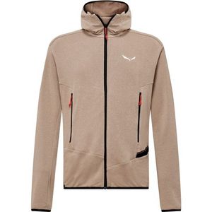 Salewa - Agner Hemp 2 - Fleecevest - Beige/Bruin - Met Capuchon