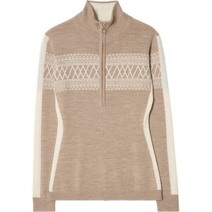 We Norwegians Womens Signature 1/4-Zip Merinotrui (Dames |beige)