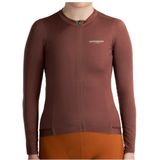 PEPPERMINT - Signature Long Sleeve Jersey - Fietsshirt - Bruin - 85% Polyester, 15% Elastaan