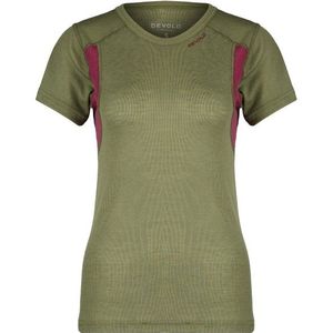 Devold Hiking Woman T-Shirt Merinoshirt (Dames |olijfgroen)