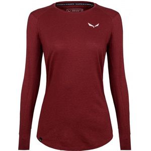 Salewa Womens Lavaredo Hemp L/S Tee Sportshirt (Dames |rood)