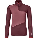 Ortovox - Fleece Light Zip Neck - Fleecetrui - Rood