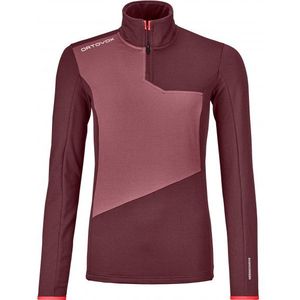 Ortovox - Fleece Light Zip Neck - Fleecetrui - Rood