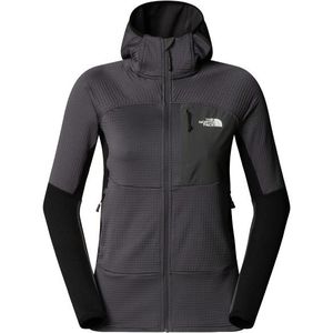 The North Face Womens Polartec Powergrid Stormgap Hoodie Fleecevest (Dames |grijs)