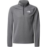 The North Face - Never Stop-top - Kwartrits - Lange Mouwen - Tnf Medium Grey Heather - Ademende FlashDry