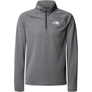 The North Face - Never Stop-top - Kwartrits - Lange Mouwen - Tnf Medium Grey Heather - Ademende FlashDry