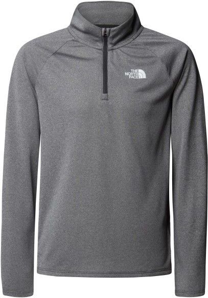 The North Face - Never Stop-top - Kwartrits - Lange Mouwen - Tnf Medium Grey Heather - Ademende FlashDry