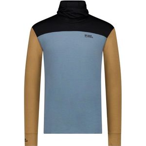 Mons Royale Yotei Merino Powder Hood L/S Merinoshirt (Heren |grijs)