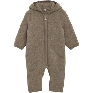 Huttelihut Kids Pram Suit Bear Ears Wool Fleece Overall (Kinderen |grijs)