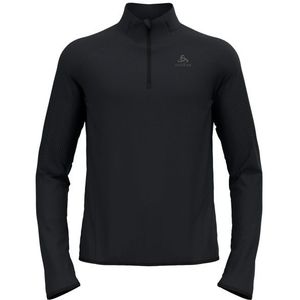Odlo - Zeroweight Warm 2.0 - Heren Hardlooptrui - Zwart - Halve Rits