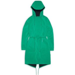 RAINS - Women String Parka Element - Jas - Zwart - 100% Polyester, Waterkolom 4000 mm