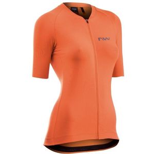 Northwave Womens Essence 2 Jersey Short Sleeve Fietsshirt (Dames |oranje)