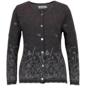 Albmerino Womens Strickjacke Blumenwiese Wollen vest (Dames |grijs)