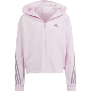 adidas Girls FI 3S Full Zip Hoodie (Kinderen |wit)