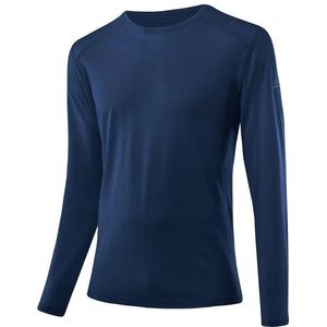 Löffler L/S Shirt Merino-Tencel Merinoshirt (Heren |blauw)