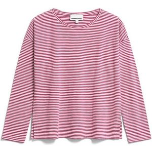 ARMEDANGELS Womens Xianaa Lovely Stripes Longsleeve (Dames |roze)