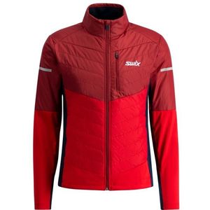 Swix Nordic Warm Hybrid Jacket Langlaufjas (Heren |rood)
