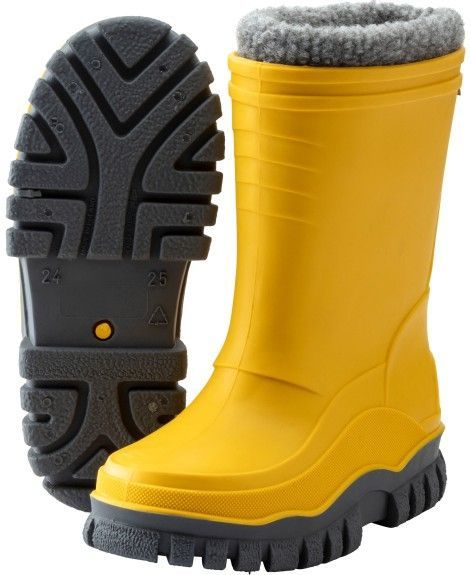 Sterntaler - Unisex Kinder Uitneembare Binnenschoen - Matgeel - Rubberlaarzen - Waterdicht - Antislip