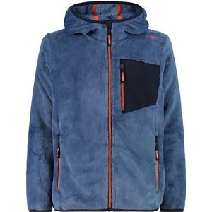 CMP Kids Jacket Fix Hood 31P1504 Fleecevest (Kinderen |blauw)