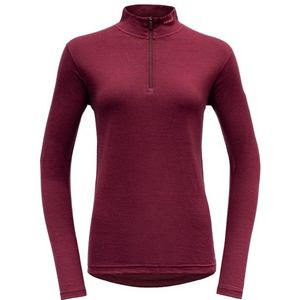 Devold Breeze Woman Half Zip Neck Merino-ondergoed (Dames |rood)