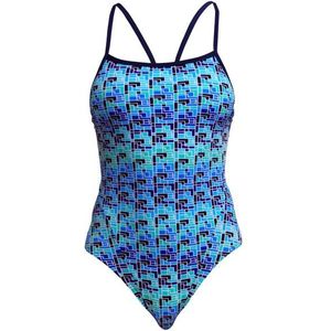 Funkita Womens Single Strap One Piece Badpak (Dames |blauw)