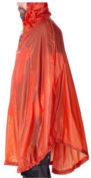 Exped - Bike + Hike Poncho UL Dark Lava - Poncho - Rood