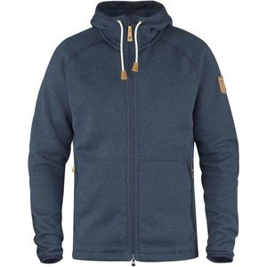 Fjällräven Övik Fleece Hoodie Fleecevest (Heren |blauw)