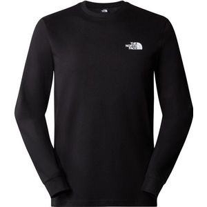 The North Face L/S Redbox Tee Longsleeve (Heren |zwart)