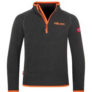 Trollkids Kids Nordland Half Zip Fleecetrui (Kinderen |zwart)