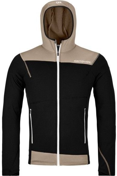 Ortovox - Fleece Light Hoody - Fleecevest - Zwart - 67% Polyester, 26% Wol, 7% Elastaan