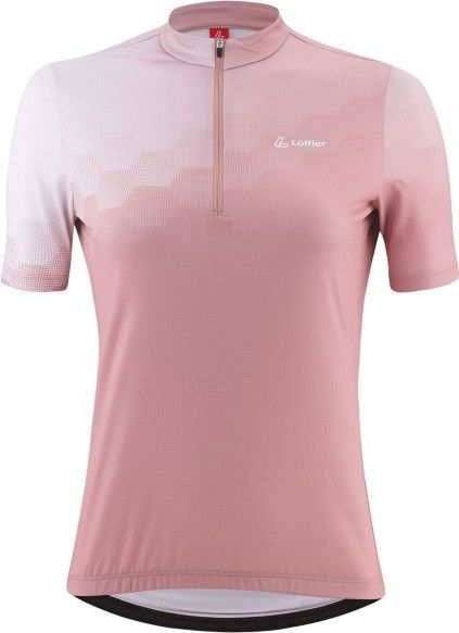 Löffler - Prisma Mid - Fietsshirt - Roze - Half-Zip