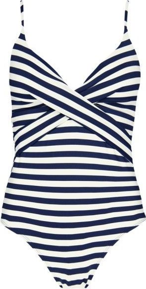 Barts Womens Yadbor Shaping One Piece Badpak (Dames |wit/blauw)