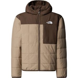 The North Face - Omkeerbare Shasta-jas - Mushroom Grey - Met Capuchon - Voor Jongens