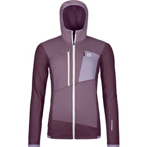 Ortovox Womens Fleece Grid Hoody Fleecevest (Dames |purper)