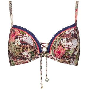 Watercult Womens Leo Allures Bikini Top 7203 Bikinitop (Dames |wit)