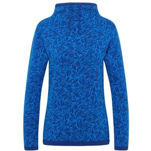 Tranquillo Womens Jaquard-Pullover Trui (Dames |blauw)