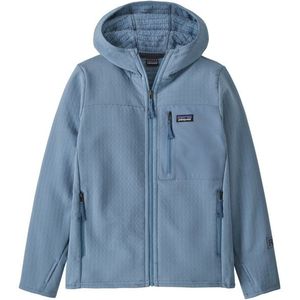 Patagonia Kids R2 Techface Hoody Fleecevest (Kinderen |blauw)