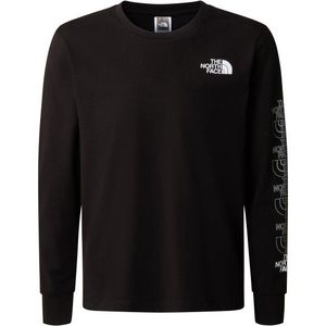 The North Face Boys New L/S Graphic Tee Longsleeve (Kinderen |zwart)