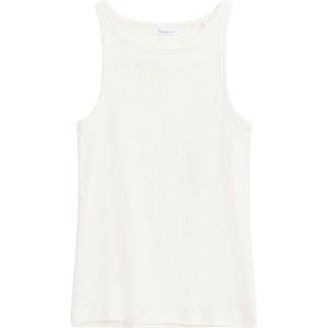 KnowledgeCotton Apparel Womens Racer Rib Top Top (Dames |wit)