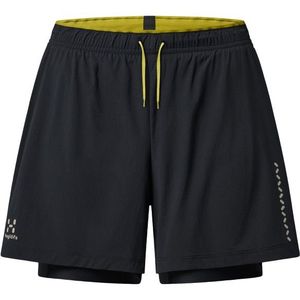 Haglöfs Womens LIM Tempo Trail 2-In-1 Shorts Hardloopshort (Dames |zwart)