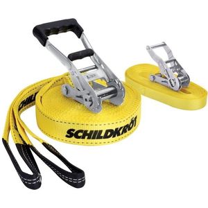 Schildkröt Fun Sports Slackline + Teaching Line Slackline (geel)