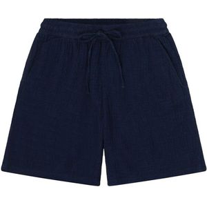 KnowledgeCotton Apparel Womens Posey Fit Mid-Rise Dobby Short (Dames |blauw)