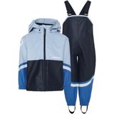 Didriksons - Kids Waterman Set 12 - Regenset - Blauw - Waterdicht