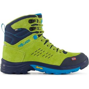 Trollkids Kids Trollsteinen Hiker Mid XT Wandelschoenen (Kinderen |olijfgroen/blauw |waterdicht)