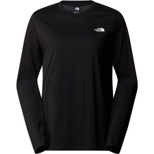 The North Face Womens L/S Simple Dome Tee Longsleeve (Dames |zwart)
