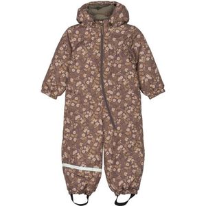Mikk-Line - Kids Snow Suit AOP - Overall - Bruin - Waterdicht