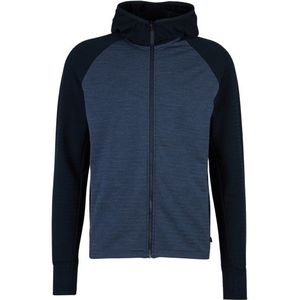 Stoic MerinoFleece260 FlenSt Zip Hoody Merinohoodie (Heren |blauw)