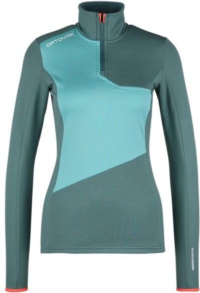 Ortovox - Fleece Light Zip Neck - Fleecetrui - Turkoois