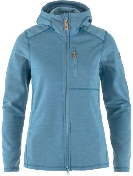 Fjällräven - Keb Fleece Hoodie - Damesvest - Dawn Blue